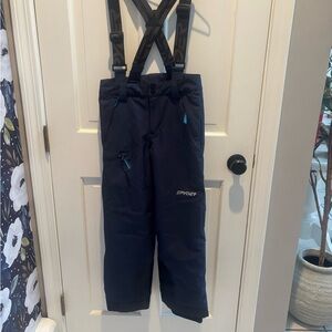 Spyder Kids' Dark Blue Ski Overalls